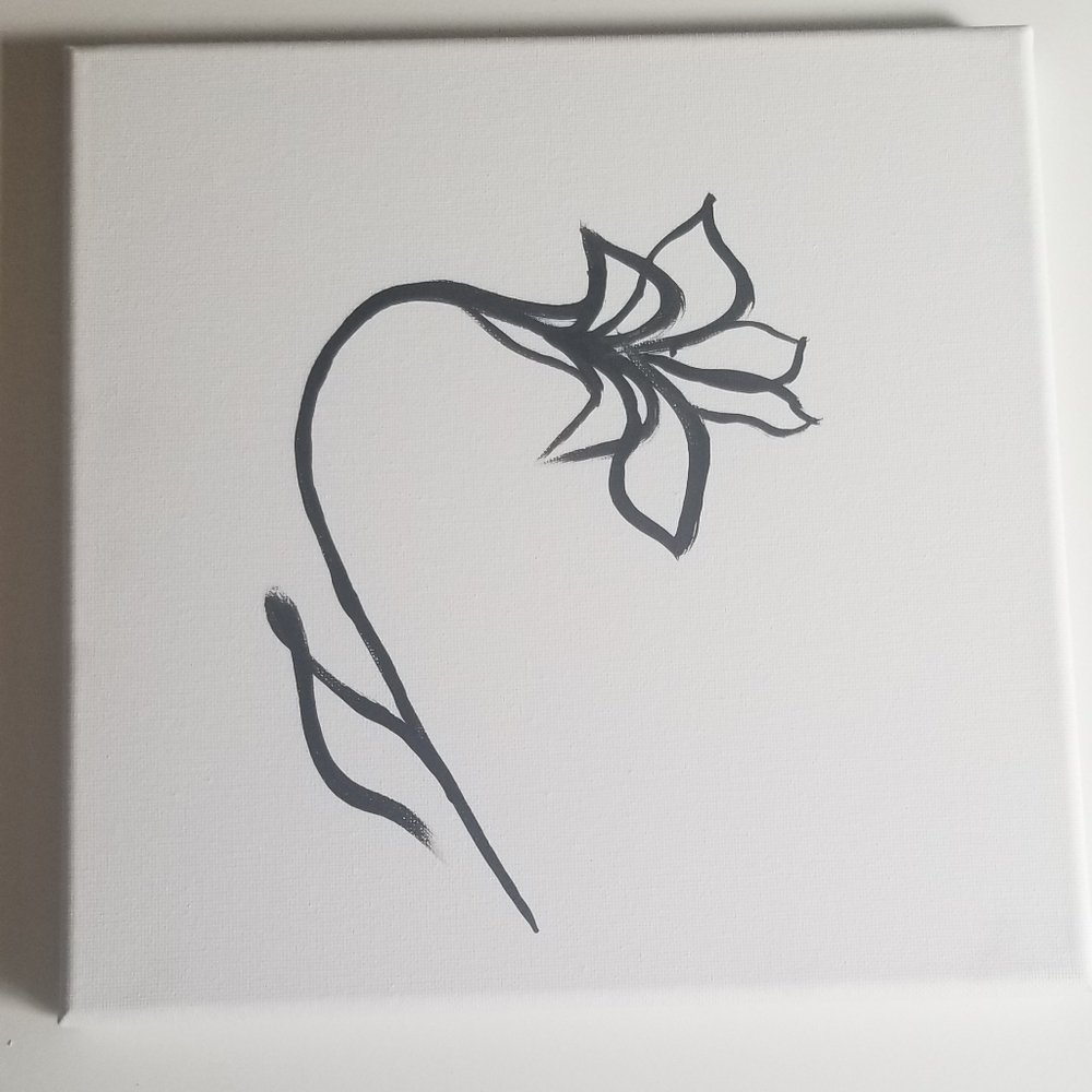 Minimalistic canvas painting